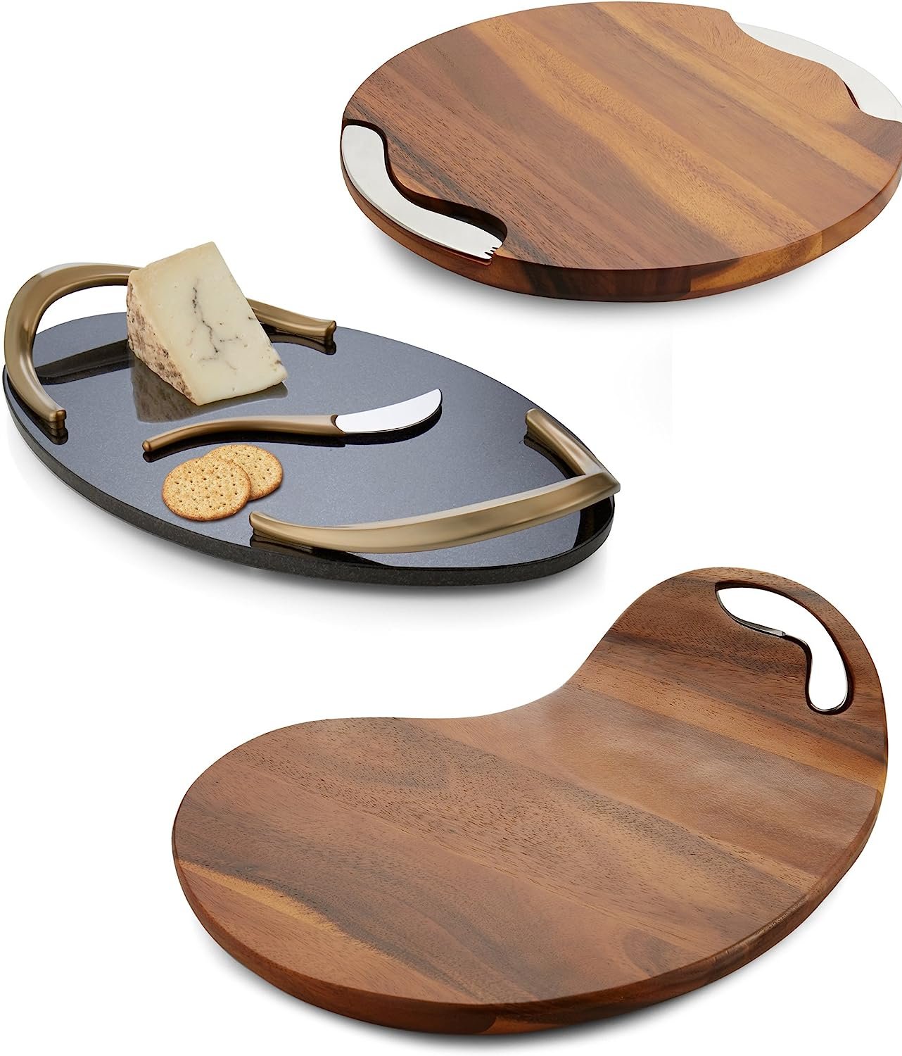 Nambe Cheese Block w/ Knife and Spreader - Thumbnail 5