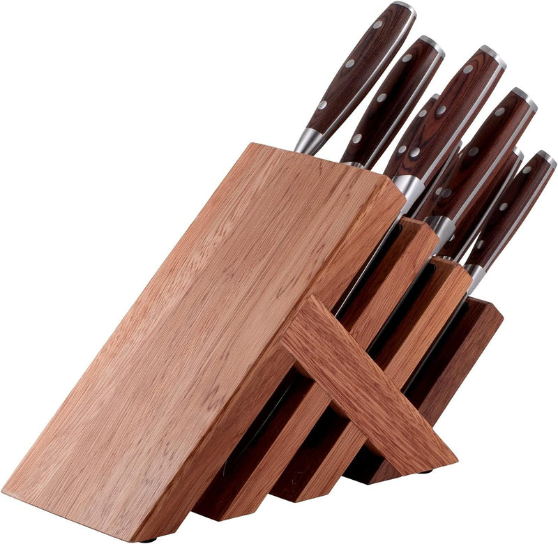Messermeister Avanta 10-Piece Pakkawood Knife Block Set