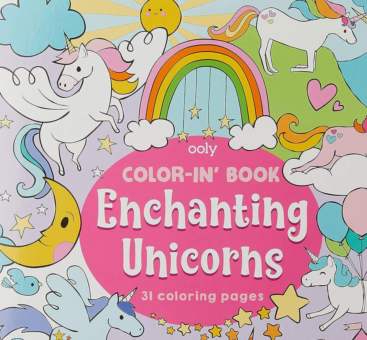 OOLY Color-in Book | Enchanting Unicorn