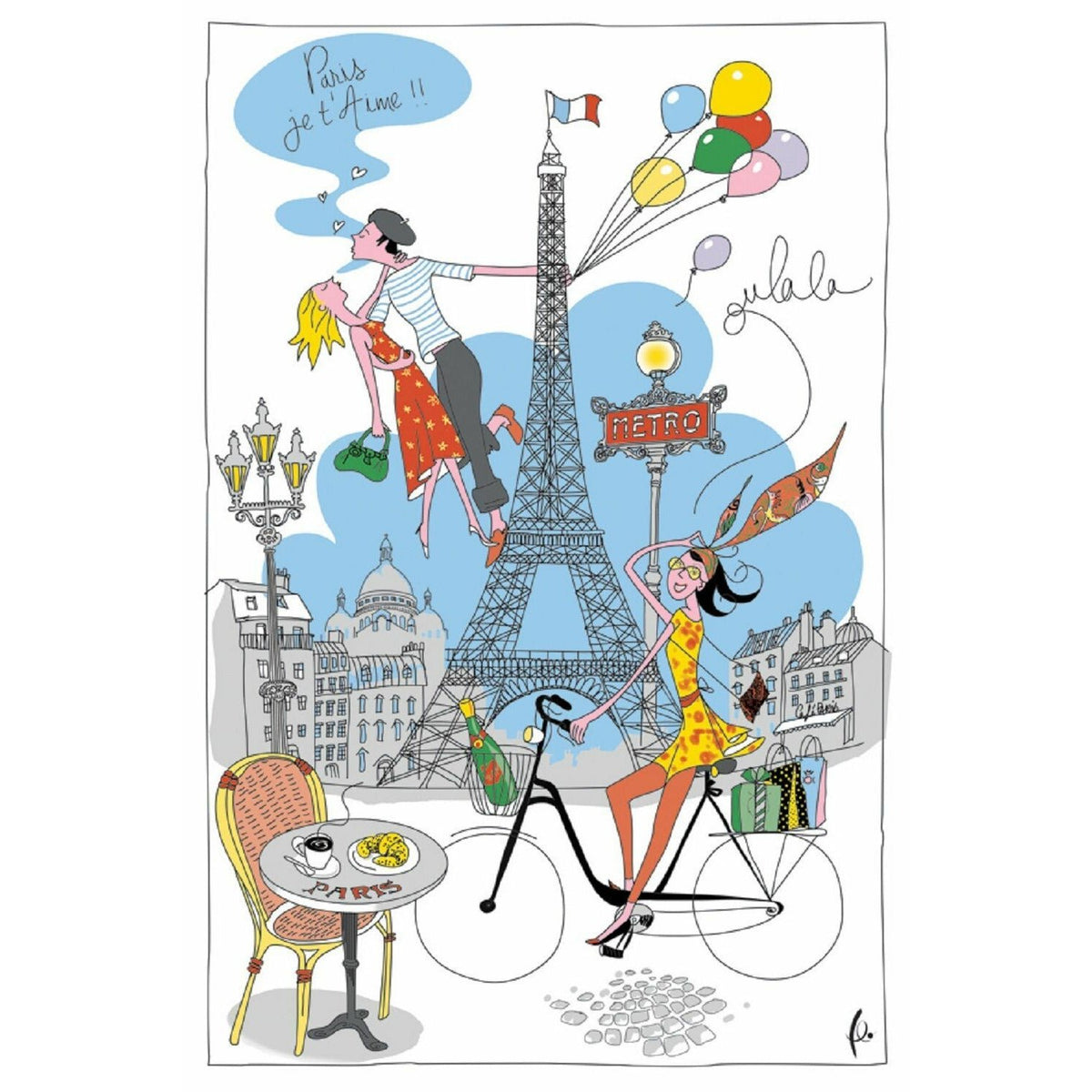 Kitchen Tea Towel La Parisienne - Home Decors Gifts online | Fragrance, Drinkware, Kitchenware & more - Fina Tavola