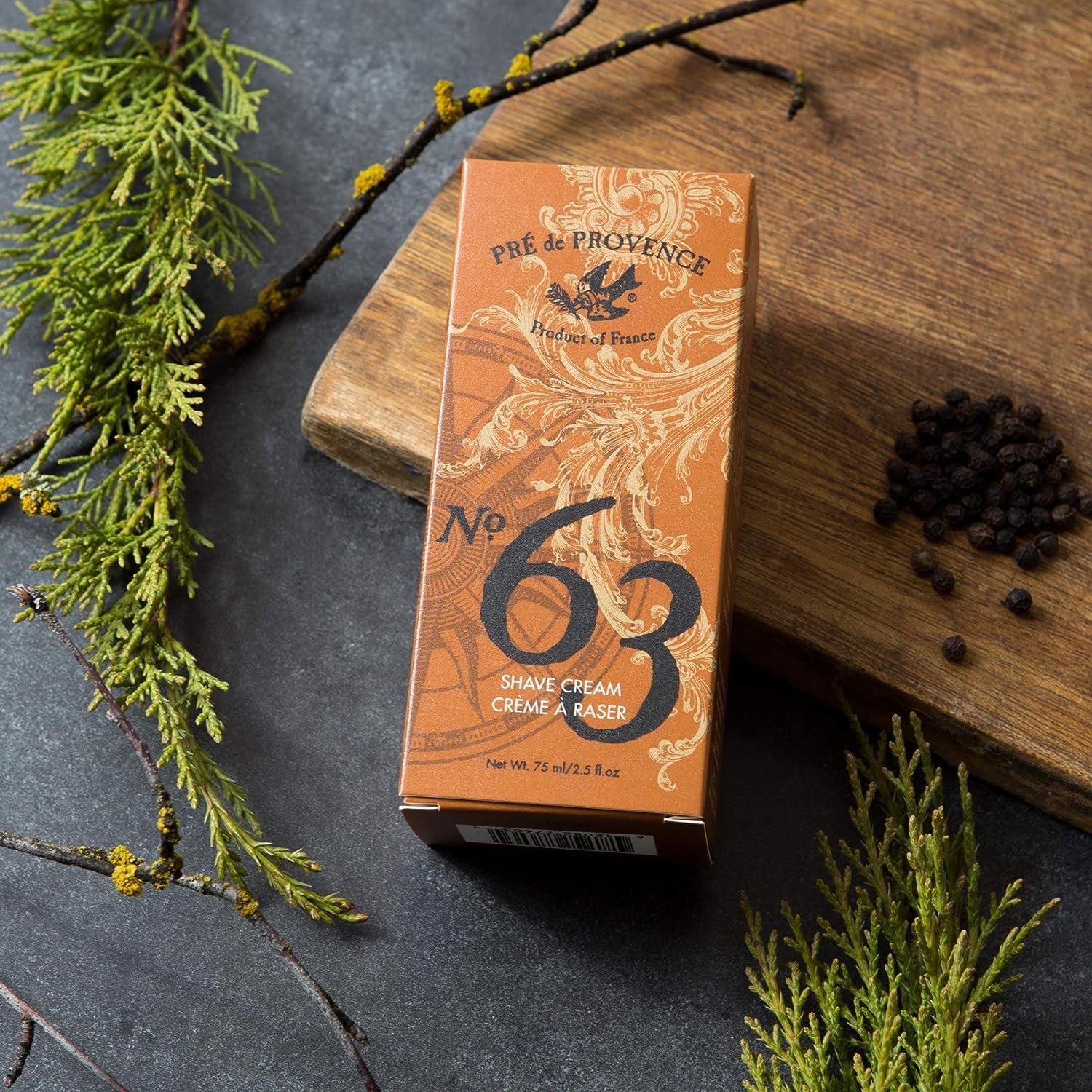 No.63 Men’s Collection by Pré de Provence — Premium shaving cream from France