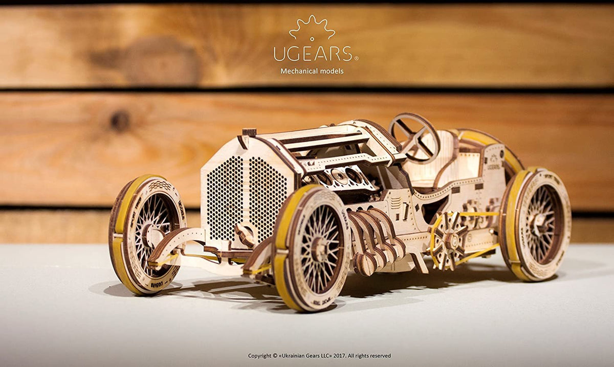 Mechanical Models 3D DIY Building Kit | U-9 Grand Prix Car