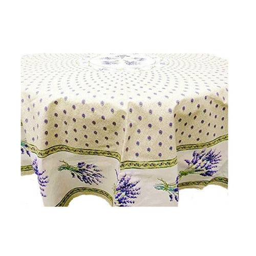 Lavender Creme Coated Tablecloth 70" Round - Home Decors Gifts online | Fragrance, Drinkware, Kitchenware & more - Fina Tavola