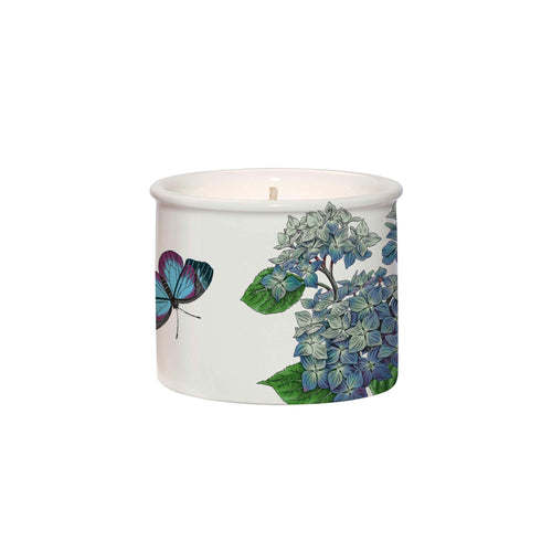 Botanic Scented Candle Ceramic Timeless Collection | Hydrangea Flower
