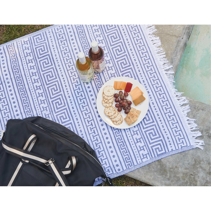 Blue Aztec Turkish Towel - Home Decors Gifts online | Fragrance, Drinkware, Kitchenware & more - Fina Tavola