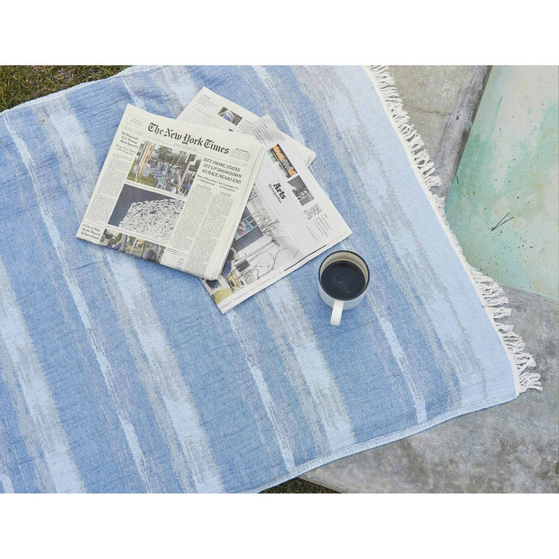 Blue Ocean Turkish Towel - Home Decors Gifts online | Fragrance, Drinkware, Kitchenware & more - Fina Tavola