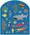 Floss & Rock Activity Book with Reusable Stickers | Deep Sea Stick & Play