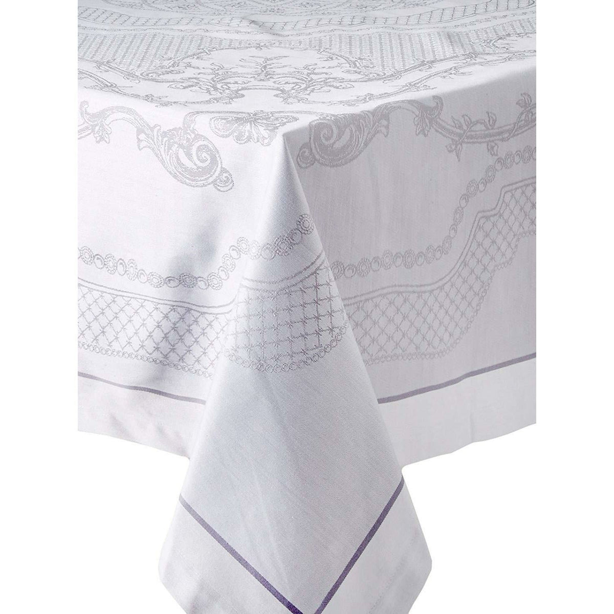 Garnier-Thiebaut Tablecloth Soubise Albatre 69" Square - Home Decors Gifts online | Fragrance, Drinkware, Kitchenware & more - Fina Tavola