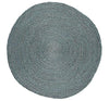 Silky Jute Round Placemat In Moonstone Grey | Set of 4