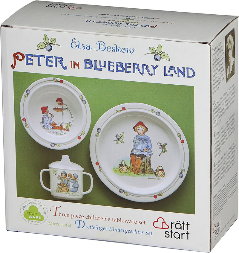 Elsa Beskow Dinnerware Set for Kids | Peter in Blueberry Land