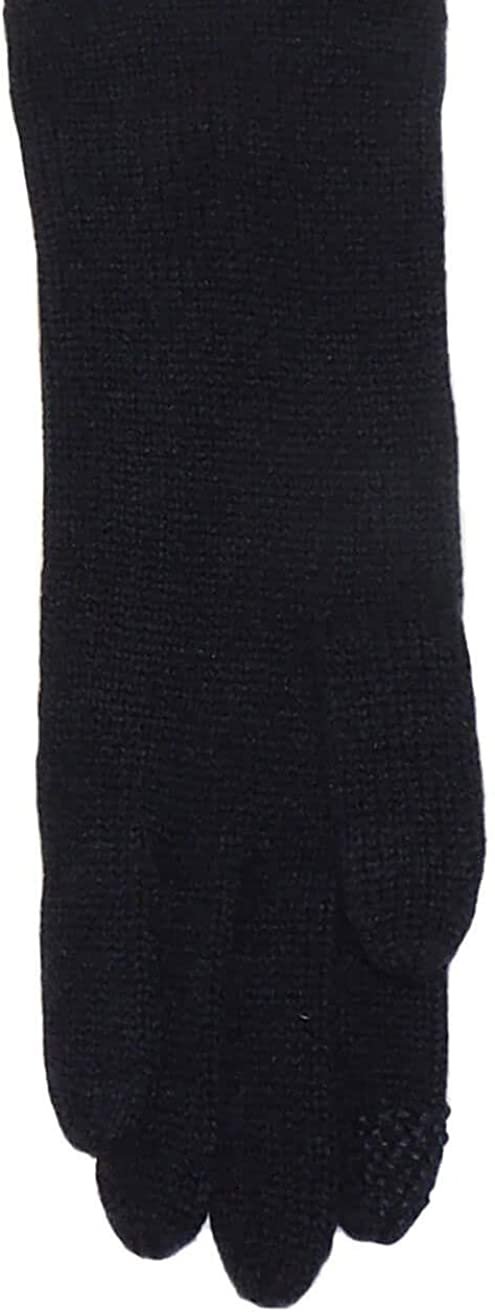 Alashan Cashmere 100% Cashmere Essential Texting Glove Ebony Black Hand Warmer