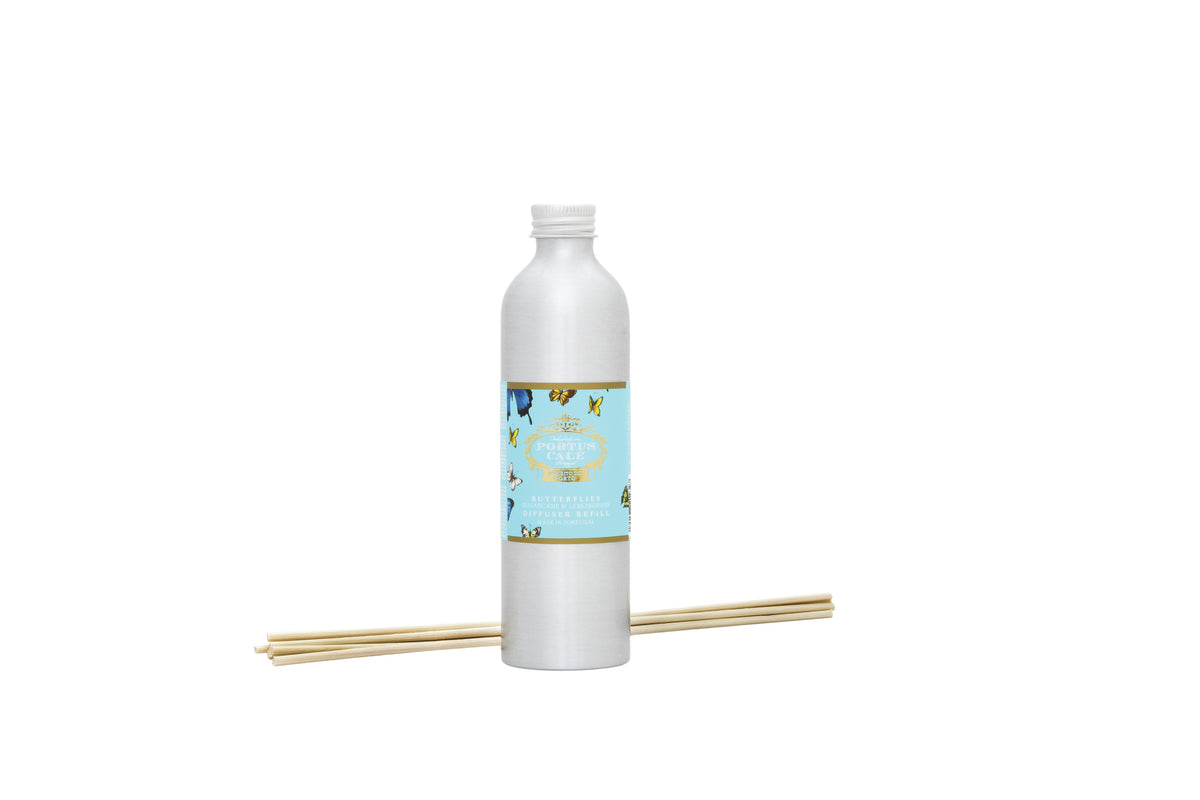 Portus Cale Butterflies Diffuser Refill | 250ml | Sugarcane & Lemongrass