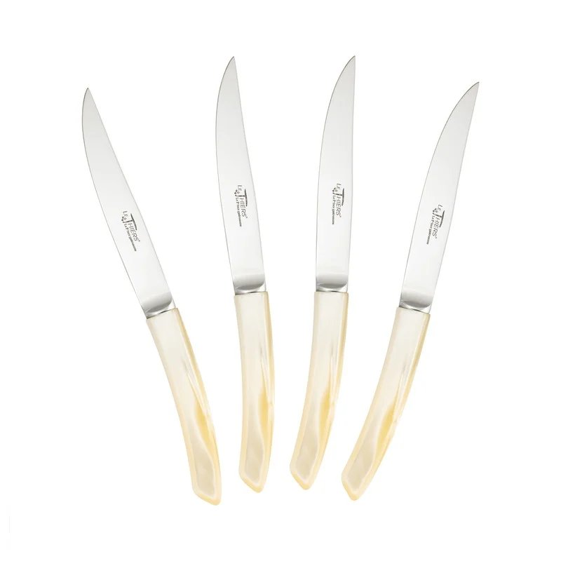 Au Nain Le Thiers Steak Knives with Champagne Handles | Set of 4