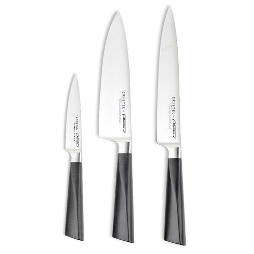 Cristel Set of 3 Piece Knife - Home Decors Gifts online | Fragrance, Drinkware, Kitchenware & more - Fina Tavola