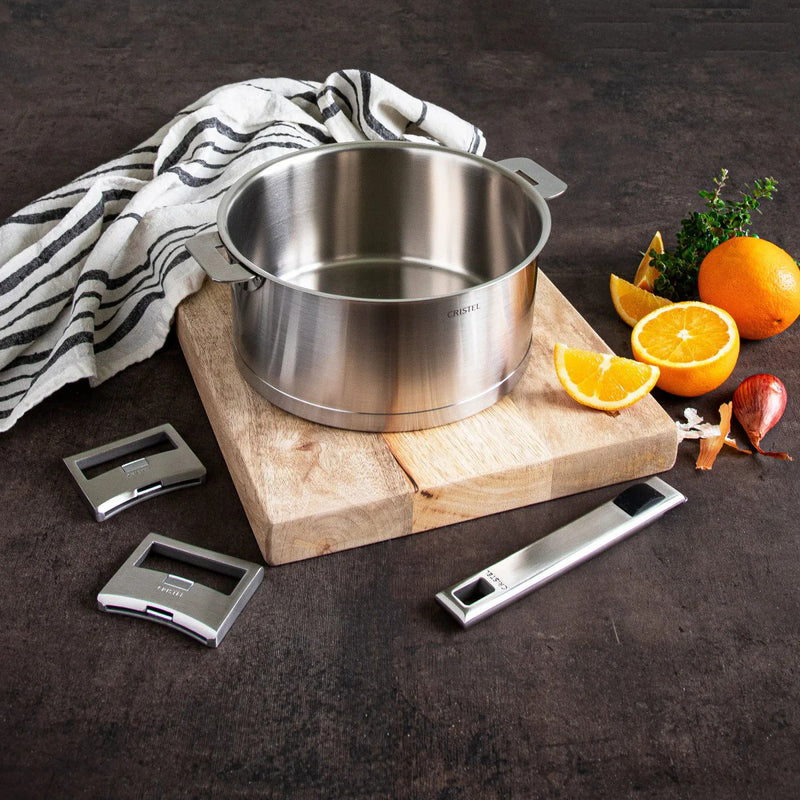 Cristel Strate Stainless Steel Stewpan | 5.5 Quart