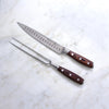 Kullenschliff Carving Knife and Fork Set | Avanta Pakkawood