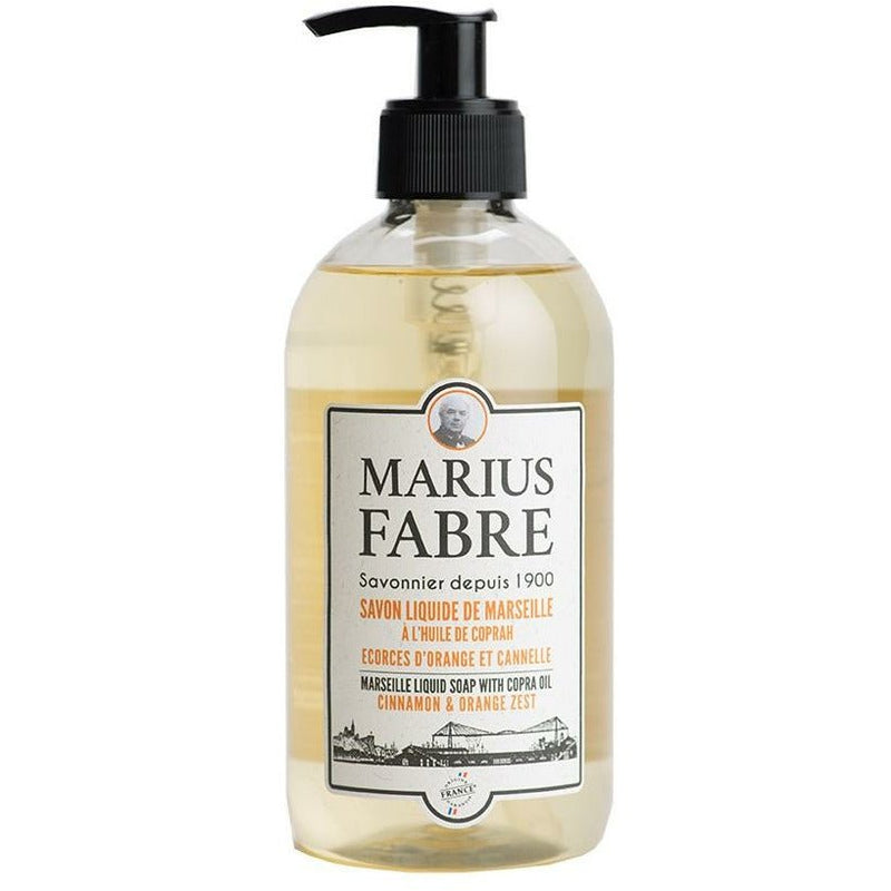Marius Fabre Cinnamon and Orange Zest Marseille Liquid Soap - Home Decors Gifts online | Fragrance, Drinkware, Kitchenware & more - Fina Tavola