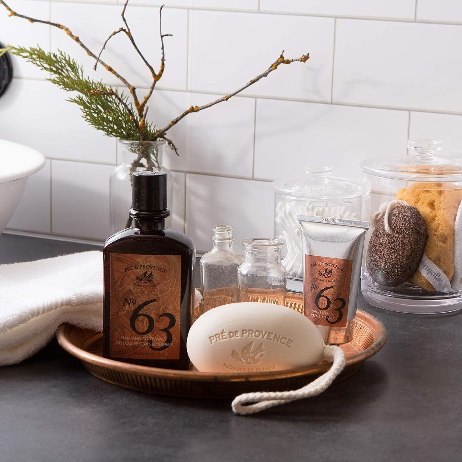 Pré de Provence No.63 shaving cream — Men’s Collection Grooming Essential