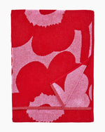Marimekko Unikko Bath Towel | Red Poppy