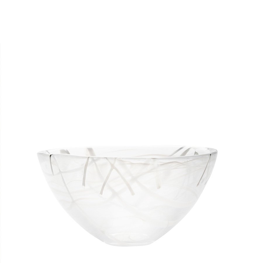 Kosta Boda Contrast Bowl White/White Medium1