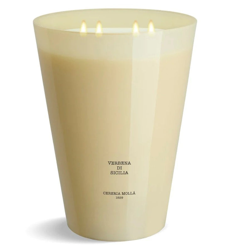 Luxury Scented 7 Wick Candle 3XL | Verbena di Sicilia Ivory | 246oz