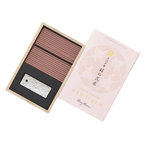 Nippon Kodo OEDO-KOH Cherry Blossoms Japanese Incense 60 Sticks with Incense Holder - Home Decors Gifts online | Fragrance, Drinkware, Kitchenware & more - Fina Tavola