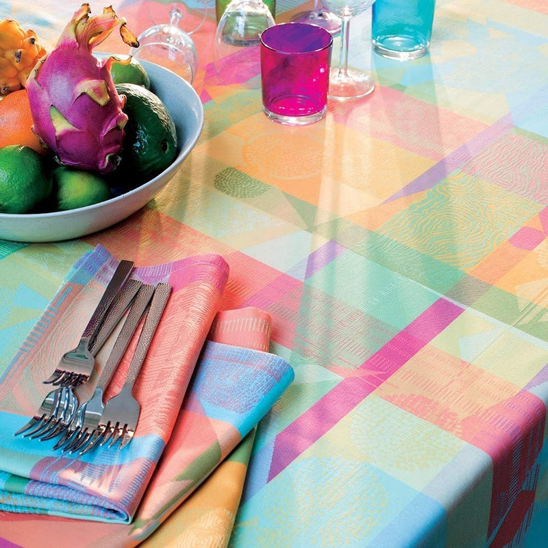 Garnier-Thiebaut Tablecloth Mille Tingari Austral 71" Square - Home Decors Gifts online | Fragrance, Drinkware, Kitchenware & more - Fina Tavola