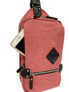 Sling Pack Mono Shoulder Crossbody Bag | Pink