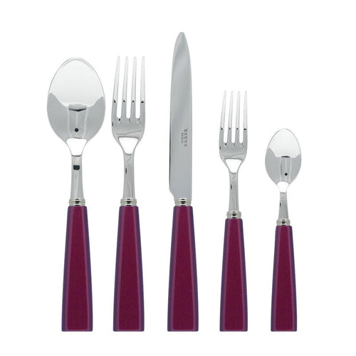 Natura 5 Pc Flatware Set Red Place Setting - Home Decors Gifts online | Fragrance, Drinkware, Kitchenware & more - Fina Tavola