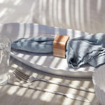 Costa Nova Set of 4 Linen Napkins 18.5''x18.5" Maria Collection Mint (green) | Elegant Table Linens | Restaurant Home Quality Tablelinen