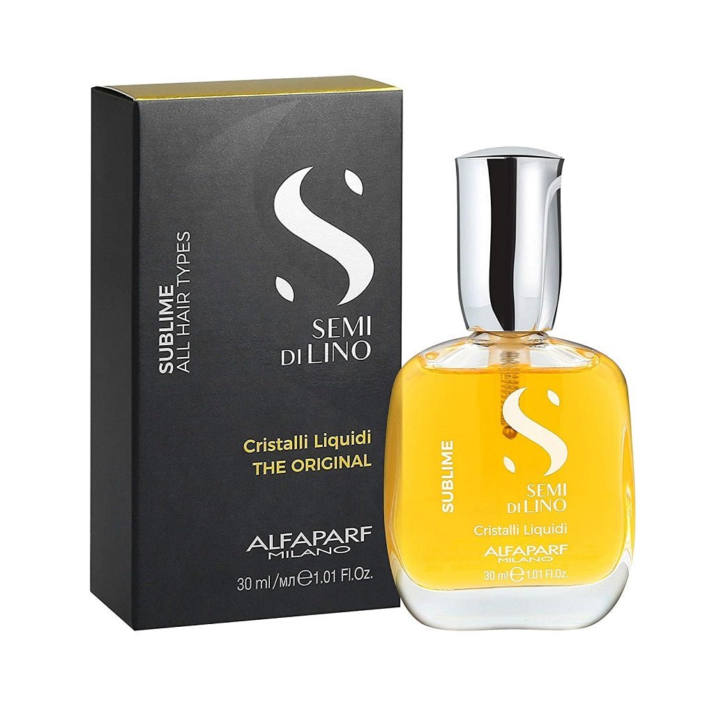 Alfaparf Milano Semi Di Lino Sublime Cristalli Liquidi Smoothing Hair Serum - All Hair Types - Home Decors Gifts online | Fragrance, Drinkware, Kitchenware & more - Fina Tavola