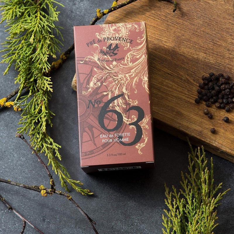 No.63 Beard Oil and Cologne by Pré de Provence — Warm Spicy Scent for Men
