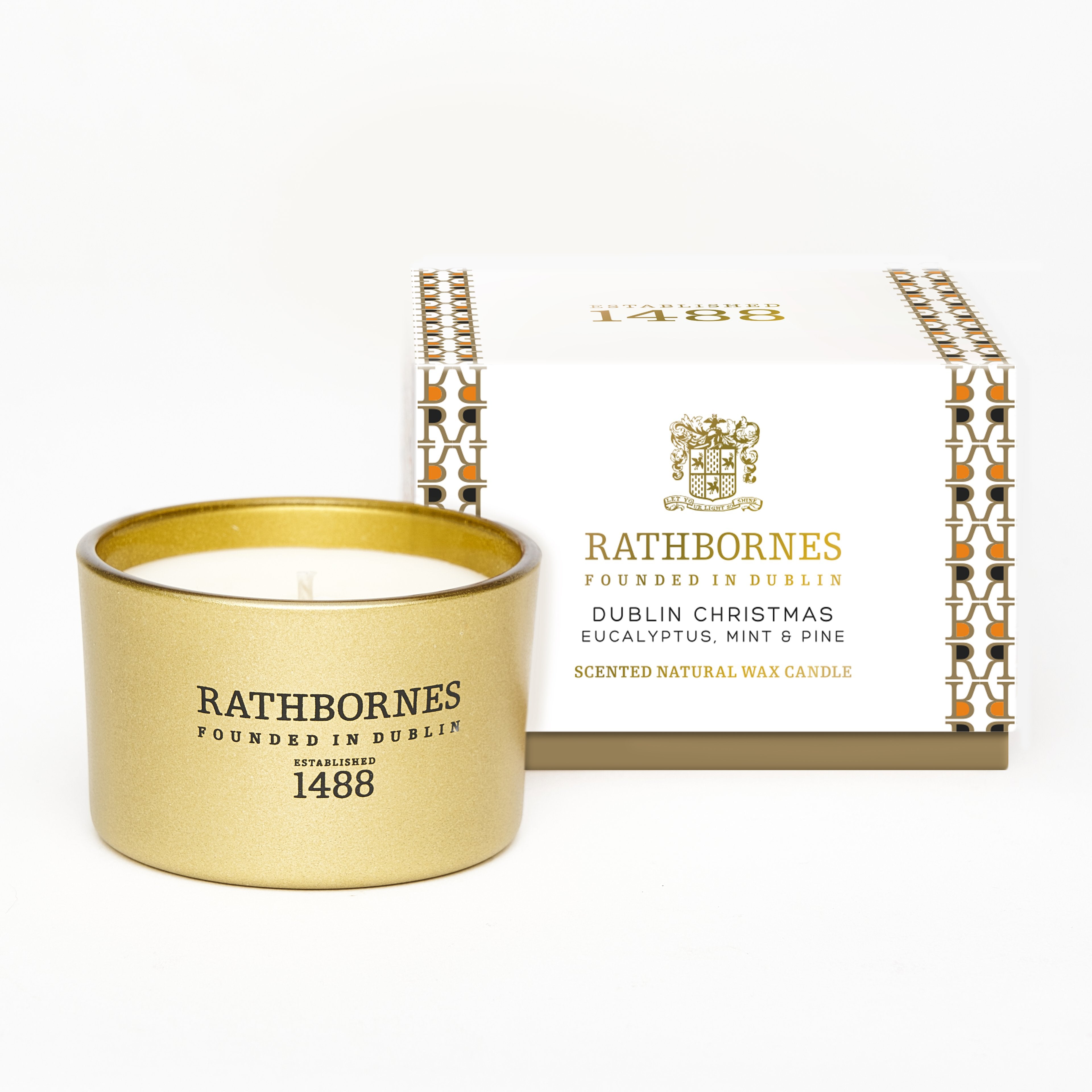 Rathbornes Dublin Christmas scented candle festive holiday fragrance