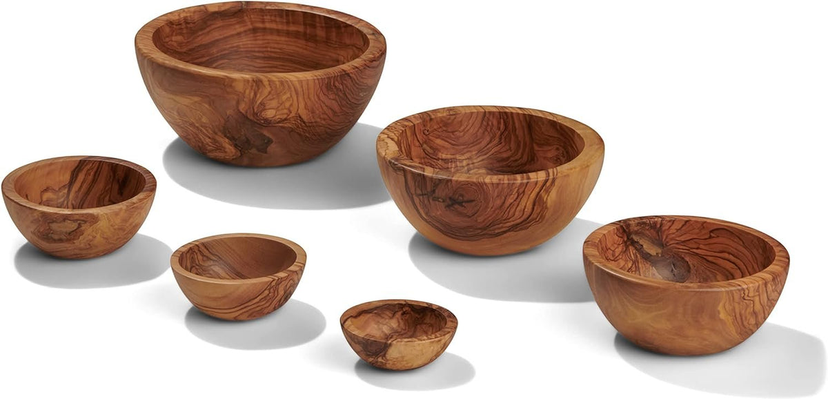 Berard Olivewood Handcrafted Bowls | Set of 6