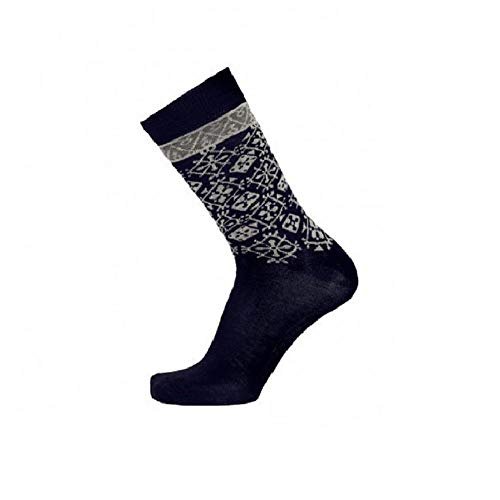 Bengt & Lotta Merino Wool Formal Blue Navy Socks "Fjallnas" | Small