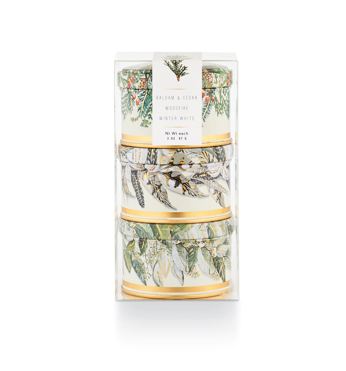 Noble Holiday Mini Tin Soy Candle Gift Set | Set of 3