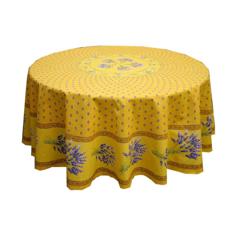 Lavender Yellow Coated Tablecloth (sizes available) - Home Decors Gifts online | Fragrance, Drinkware, Kitchenware & more - Fina Tavola