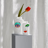Mini Magnolia Rock & Pop White Vase | Medium | Blue Eyes