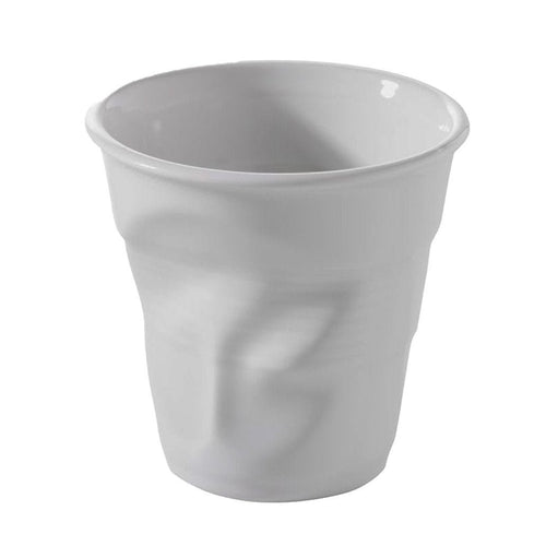 Revol Froisses Cappucino Cup Crumple Tumbler White - Home Decors Gifts online | Fragrance, Drinkware, Kitchenware & more - Fina Tavola