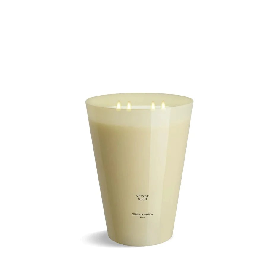 Luxury Scented 7 Wick Candle 3XL | Velvet Wood Ivory | 246oz