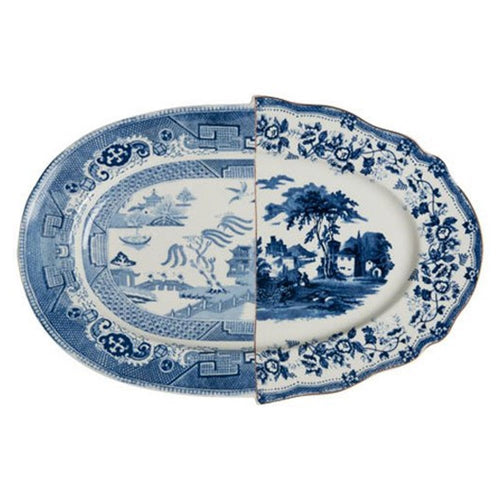 Hybrid Diomira Oval Serving Platter in Blue - Home Decors Gifts online | Fragrance, Drinkware, Kitchenware & more - Fina Tavola