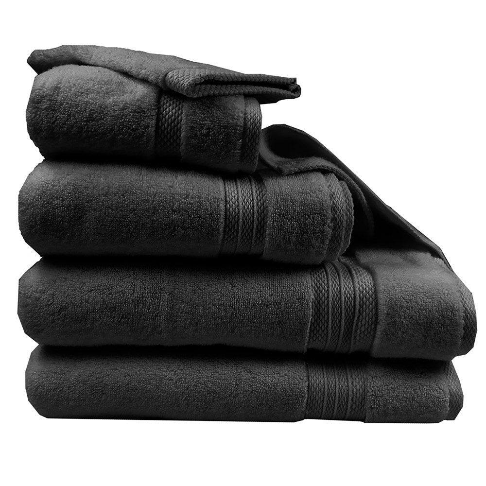 Garnier Thiebaut Elea Antracite Towel | Dark Grey