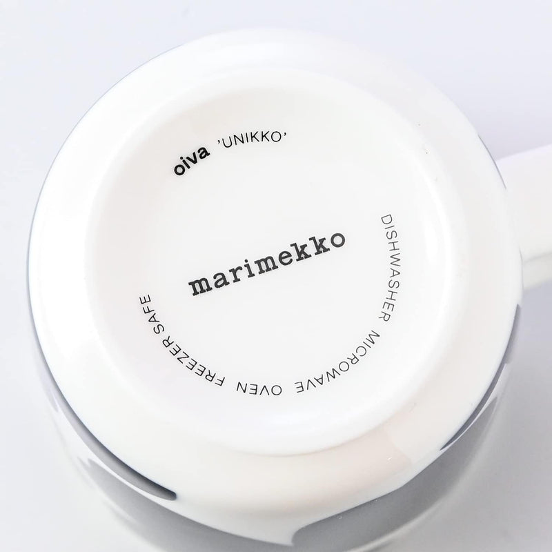 Marimekko Mug Oiva Unikko Navy White 8.5 fl oz (250 ml)