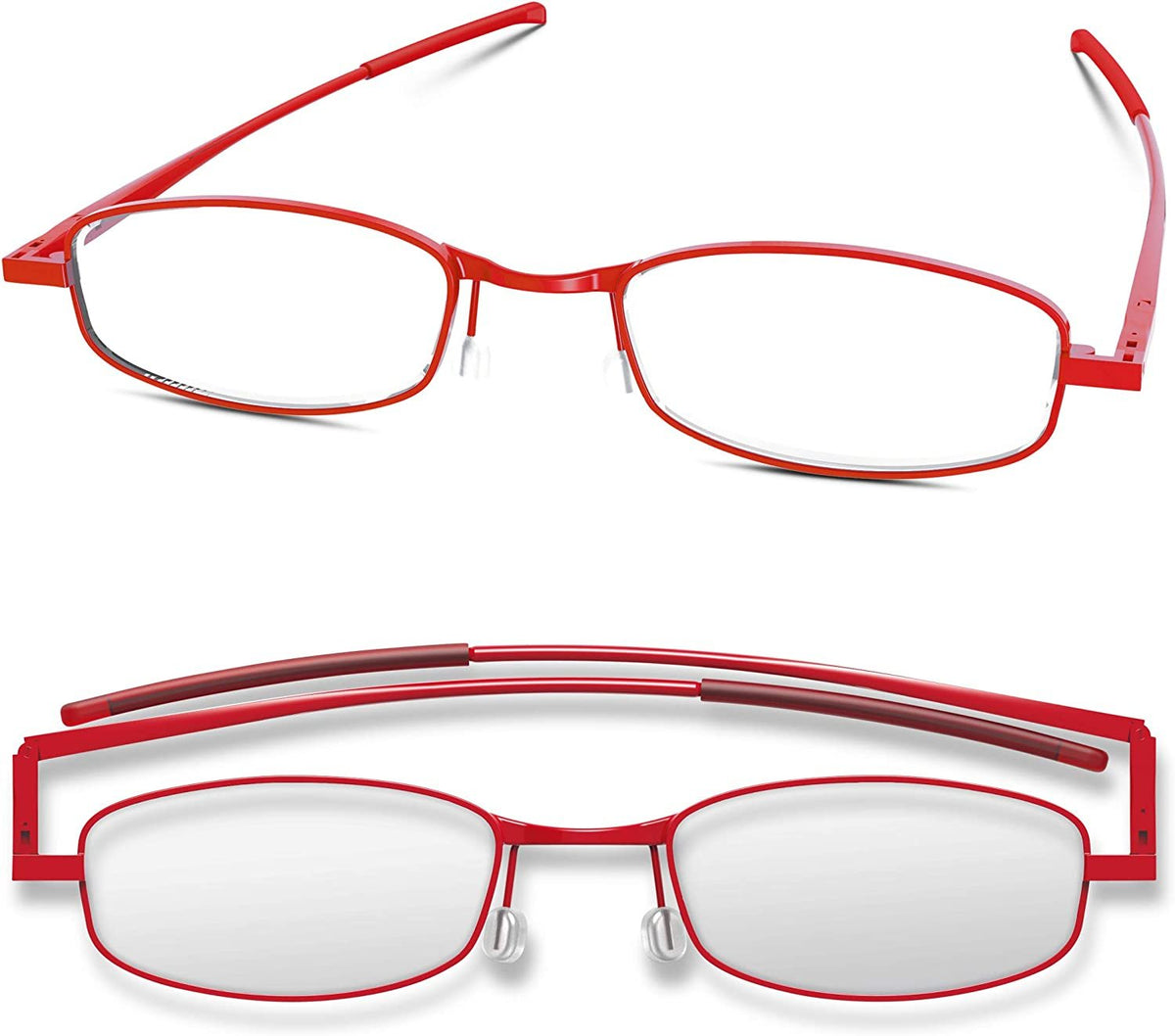 Compact Lenses Flat Folding-Reading Glasses-Chilli +3.0