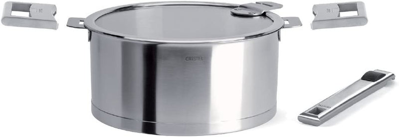 Cristel Strate Stainless Steel 1 qt Saucepan with Lid | 5 Piece Set
