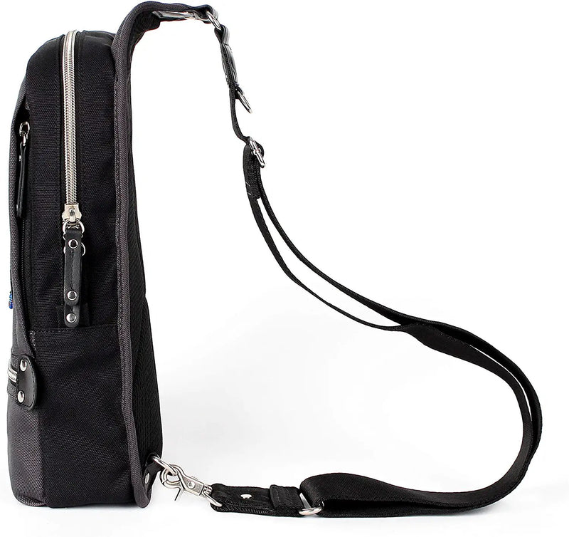 Sling Pack Mono Shoulder Crossbody Bag | Gun Metal