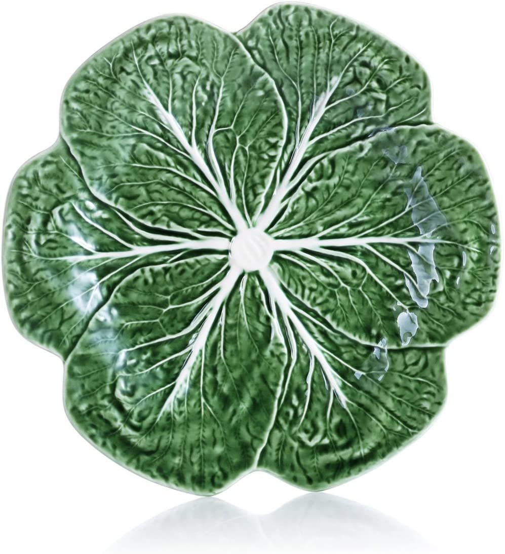 Green Cabbage Dinner Plates | Set of 4