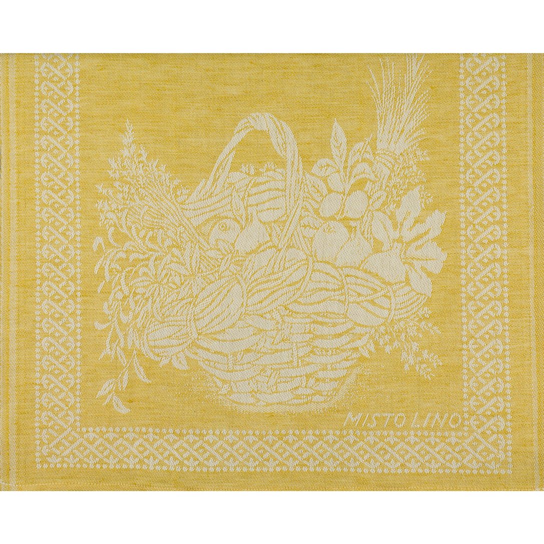 Tessitura Pardi Cesto (Basket) Yellow Kitchen Towel