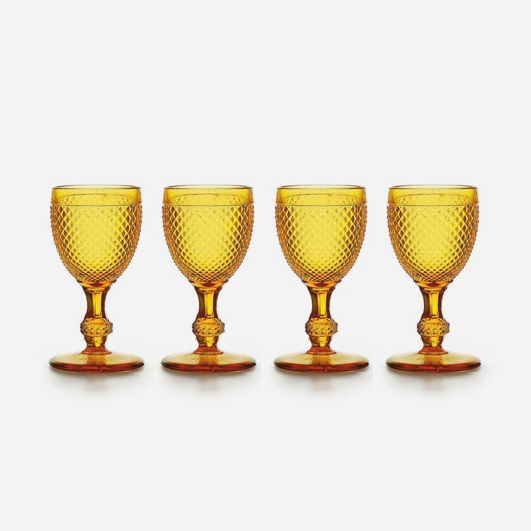Bicos Ambar Water Goblet (Set of 4) - Home Decors Gifts online | Fragrance, Drinkware, Kitchenware & more - Fina Tavola