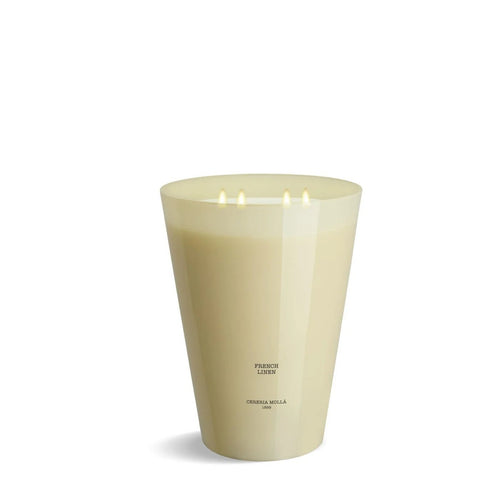 Cereria Molla French Linen Scented Candle 4 Wick XXL | 123oz